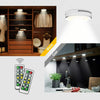 Under Cabinet Lights LED Kitchen Cupboard Lighting Night Puck Light Timer Remote