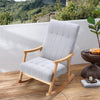 Rocking Lounge Chair Rocker Garden Furniture Seat Patio Bistro Recliner Balcony