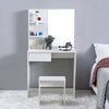 White Dressing Table Set Makeup Vanity Desk Bedroom w/ Drawer&Mirror&