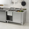 Stainless Steel Commercial Kitchen Sink Catering Sink Single Double Bowl Drainer