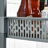 3 Tiers grey Plastic KitchenTrolley Carts With Wheels Bathroom Storage Rack
