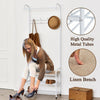Clothes Coat Rail Garment Dress Hanging Display Stand Shoe Rack Shelf Storage UK