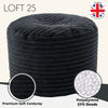Round Bean Bag Foot Rest Stool Pouffe Living Room Beanbag Ottoman Footstools