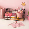 2Pack Vintage Industrial Wall Shelf Metal Wire Wood Rack Storage Display Unit UK