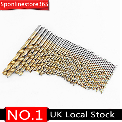 99pcs 1.5mm - 10mm High Speed Steel Drill Bit Titanium Coated HSS DIY Set Tool