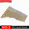 99pcs 1.5mm - 10mm High Speed Steel Drill Bit Titanium Coated HSS DIY Set Tool