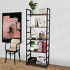 5-Tier Vintage Ladder Shelf Bookcase Storage Rack Stand Plants Display