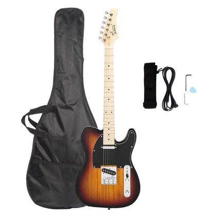 GTL Maple Fingerboard Electric Guitar Set w/ Bag Tool Pick Strap Sunset