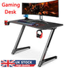 Dripex Gaming Desk Computer PC Laptop Table Ergonomic Headphone Hook Cup Holder