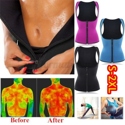 Hot Sweat Sauna Body Shaper Women Slimmer Vest Thermal Neoprene Wa