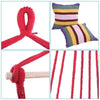 Portable Hanging Hammock Chair Swing Seat w/ Pillow Rope Garden Yard In/Outdoor