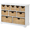 Large Chest of Drawers with Baskets Solid Wood Hallway Bedroom Living Room