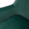 Emerald Green Velvet Swivel Office Chair Lifting Armchair Padded Seat Task Chair