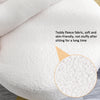 Teddy fabric Swivel Chair, Round Accent Armchair, 360° Swivel Barrel Chair White