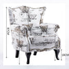 Chesterfield Button Wingback Fabric Armchair Studs Chair Orthopedic Luxury Seat