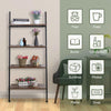 Industrial Ladder Shelves Wall Leaning Shelf Rack 4 Tier Storage Shelving Unit