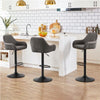Bar Stools Set 2pcs Height Adjustable Swivel Bar Stools Bar Chair with Backrest