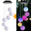Colour Changing Hanging Wind Chimes Solar Powered LED Ball Lights Garden Outdoor
