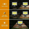 100 LED Solar Powered PIR Motion Sensor Garden Wall Light Security Flood Lights