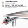 Bathroom Towel Rail Radiator Designer Flat Panel Chrome Heated Warmer Rad