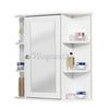 Bathroom Cabinet Cupboard Wall Mounted Storage with Mirror Single Door & Knob UK