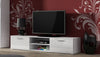 High Gloss WHITE TV Cabinet Stand Entertainment Unit 2 Doors | Modern Design