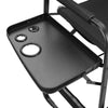 Folding Director Chair Makeup Artist Hairstylist High Chair with Storage Trays