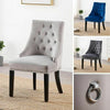 Windsor Tufted Studded Velvet Dining Accent Chair Victoria Door Knocker 1/2/4/6