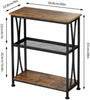 Vintage Industrial Table Small Stand Open Shelves Sofa End Rustic Hall Cabinet