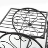 Metal Outdoor Plant Stand Flower Pots Holder Display Shelf Rack Garden Decor