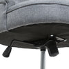 Grey Linen Fabric Swivel Office Chair Home Computer Desk Chair Gas Lift w/Wheels