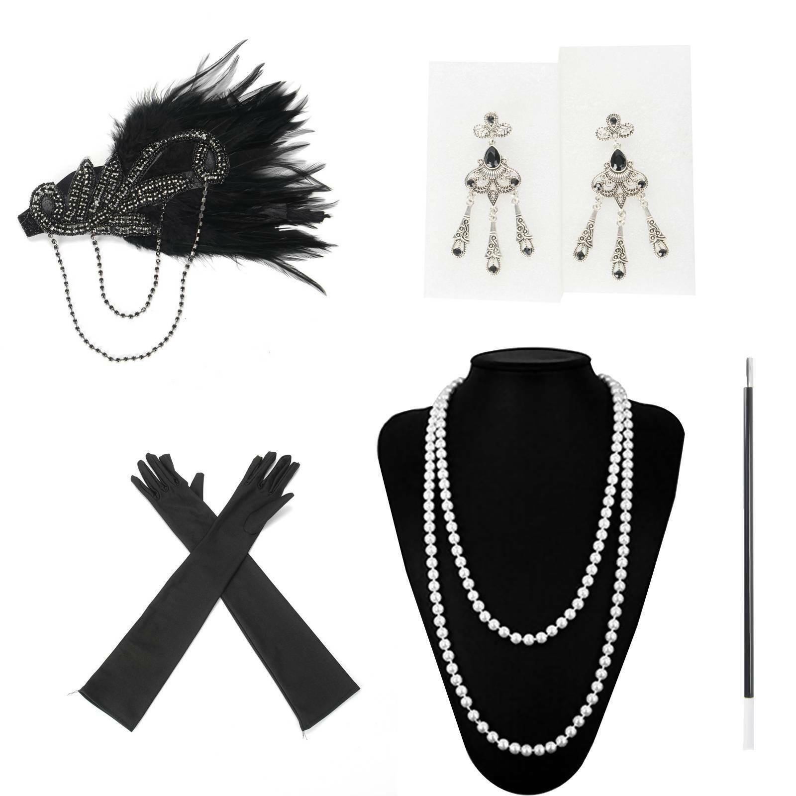 Ladies Fancy Dress Accessories Flapper 1920'S Charleston Girl