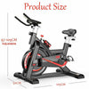 Black Exercise Bike Home Gym Bicycle Cycling Cardio Fitness Training Indoor Use