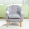 Children Sofa Couch Sturdy Armrest Seat Baby sofa Armchair Toddler Cushion Gray
