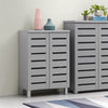 2 3 Doors Shoe Storage Cabinet Tall Cupboard White Dark Rustic Sonoma Oak Grey