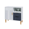 Small Sideboard Cupboard Display Cabinet Storage with 2 Drawers & 1 Doors
