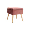 Chesterfield Velvet/Fabric Ottoman Storage Box ake Up Dressing Table Stool Chair