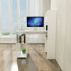 White Computer Desk with Shelves PC Laptop Table Corner Workstation Home Office