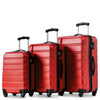 Set of 3 Large Cabin Suitcase Hard Shell Travel Trolley Hand Luggage 20 24 28 "