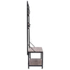 Coat Stand Hallway Shoe Rack Hat Coat Hanger Shelf Storage Rack Vintage Wooden