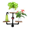 Vintage Industrial Pipe&Wood Shelf Rack Wooden Book Bar Wall Mounted Shelves MU#