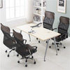 Office Desk Chair Leather Computer Chair with Back Support and Arms Home Study