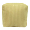 Chunky Cord Pouffe Footstool Cube Soft Foot Rest Stool Ottoman Beanbag filled