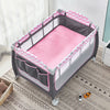 Portable Baby Travel Cot Crib Bassinet Bed Playpen Infants with Mattress Folding