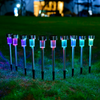 10x Solar Powered Stainless Steel Led Post Stake Lights Outdoor Garden Patio