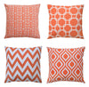 Set of 4 Decorative Sofa Pillow Case Cotton Cushions Covers - 45 x 45cm