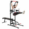 Dip Station Pull Up Bar Multi Gym Power Tower Home Fitness Equipment Machine UK