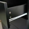 Black Chest of Drawer Bedside Table Cabinet 5 Drawer Bedroom Storage Furniture
