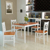 4 Colors Solid Pine Wood Dining table and 2/4 chairs Set Home Kitchen Furniture