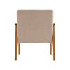 Vintage Button Cushioned Sofa Armchair Wooden Frame Fireside Lounge Single Seat